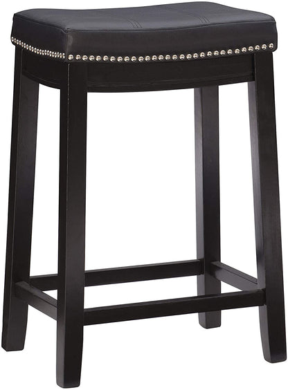 Bar Stool: Counter Stool, Black, 26" x 18" x 12.75"