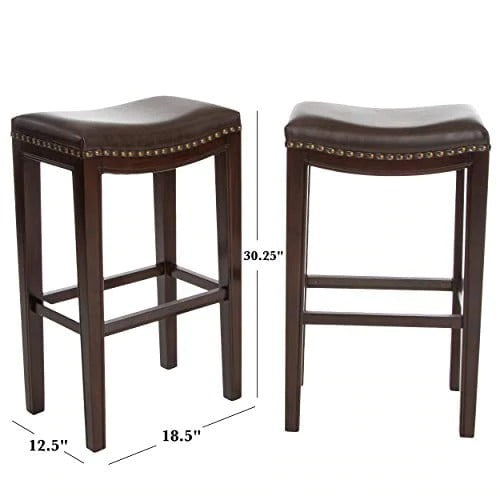 Bar Stool Counter Stool, Black, 26 x 18 x 12.75