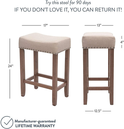 Bar Stool : Kitchen Counter Bar Stool 24"