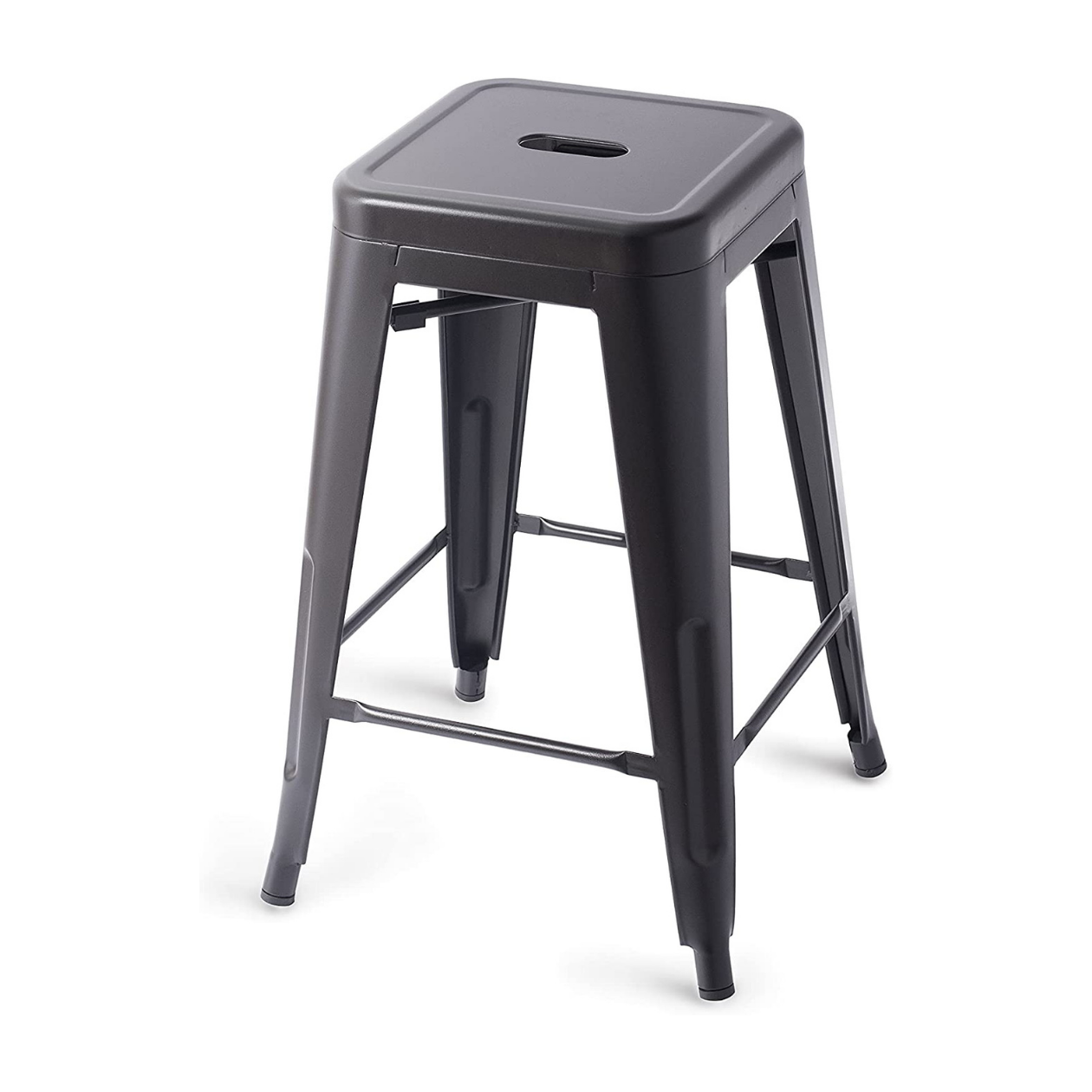 Bar Stool Metal Bar Stools - 24-Inch, Black