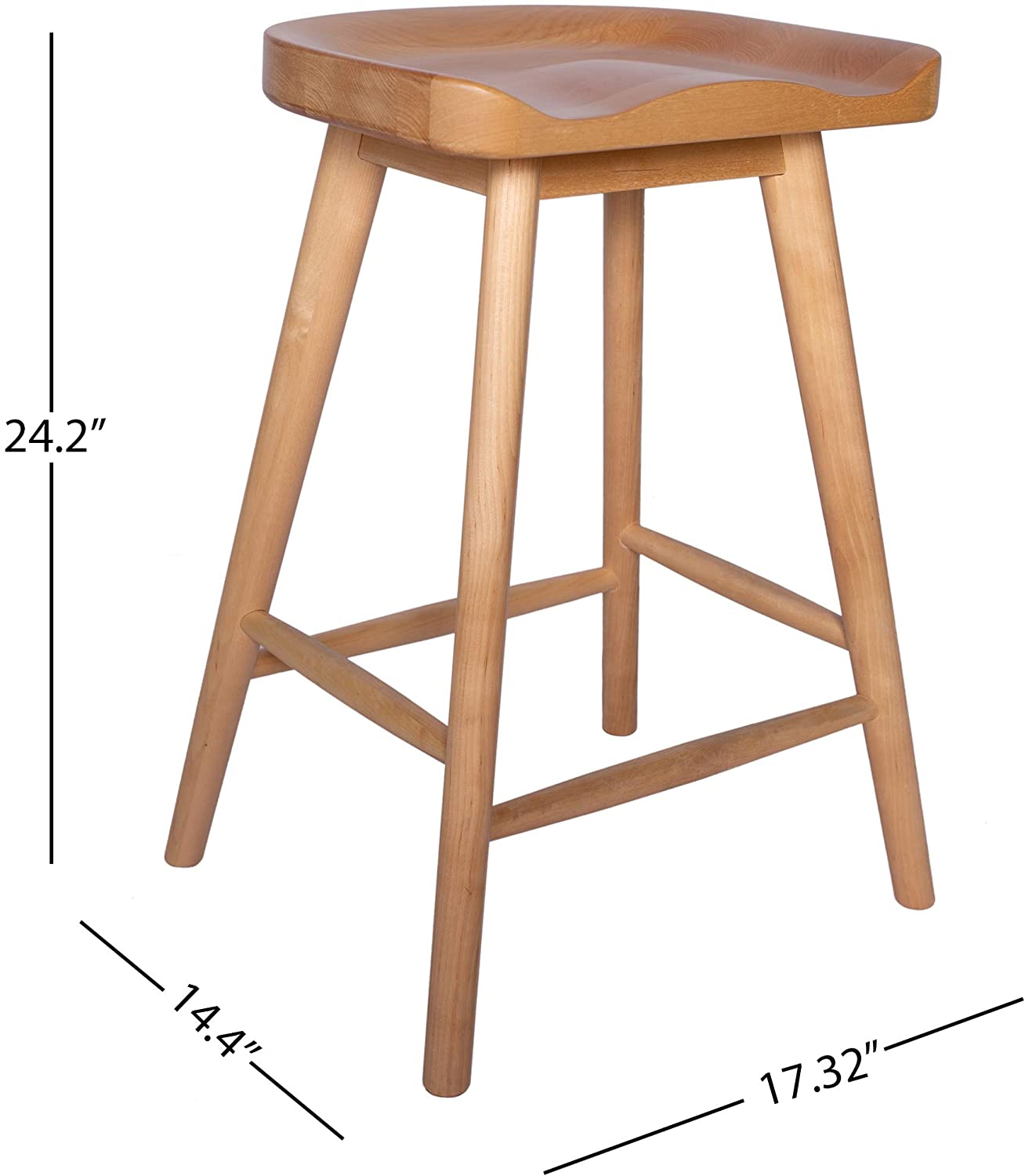 Bar Stool: Modern Counter-Height Kitchen Bar Stool