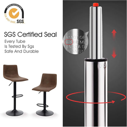 Bar Stool Modern Square Pu Leatherette Kitchen Counter Stools Dining Chairs Set of 2