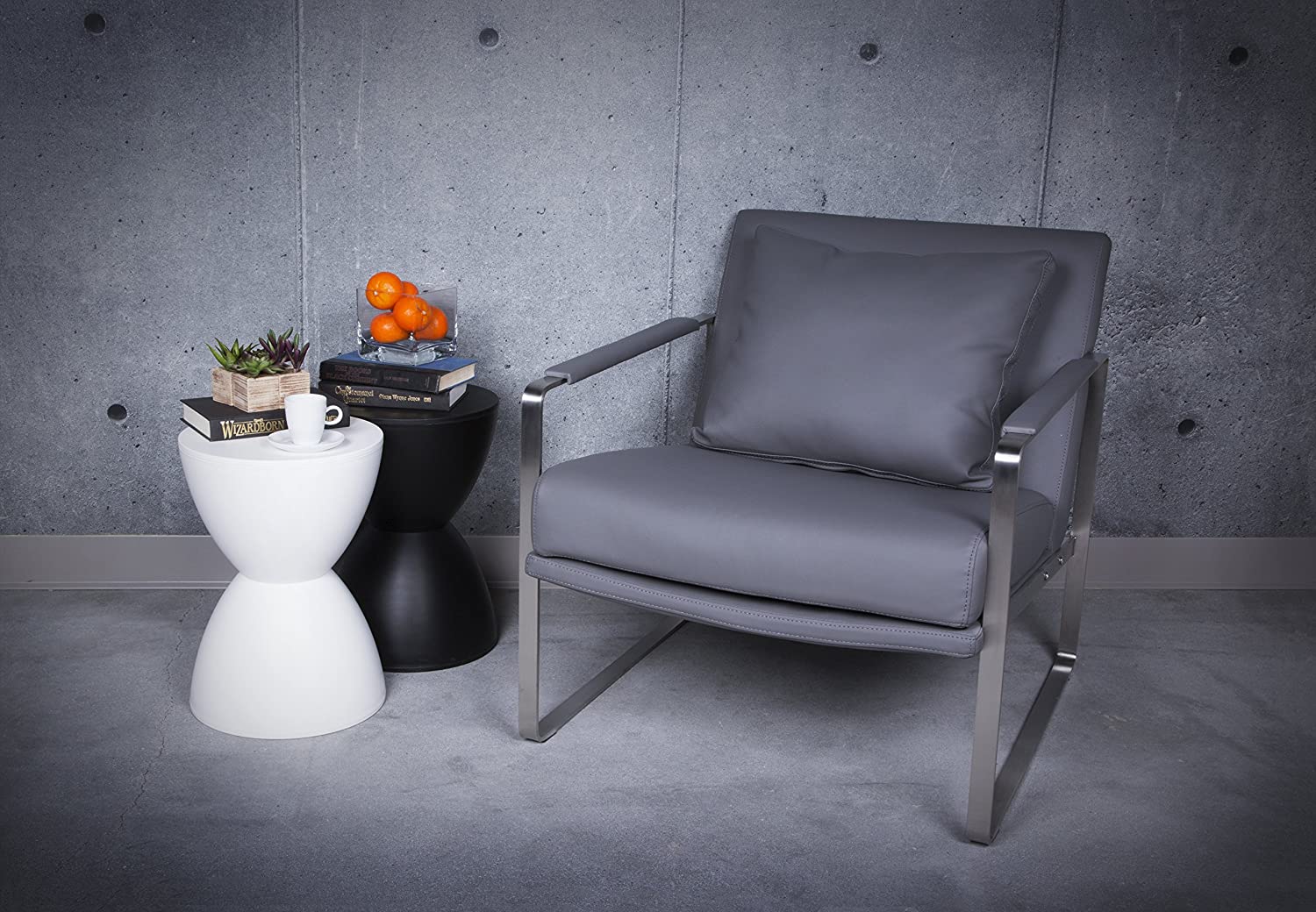Bar Stool: Modern Stool, White
