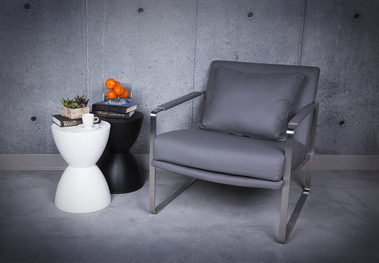 Bar Stool: Modern Stool, White