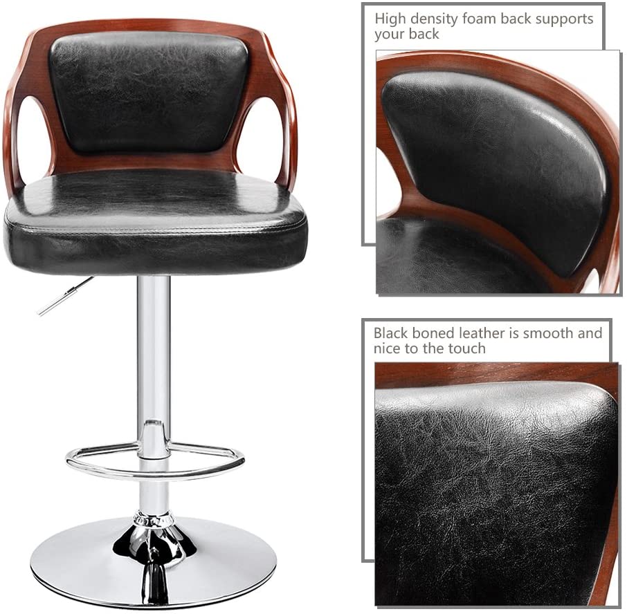 Bar Stool: Seat Extremely Comfy Bar Stool 1 Piece (Black)