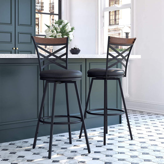 Bar Stool Seat Black PU, Bar Chairs