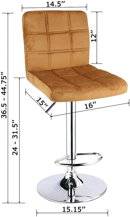 Bar Stool: Set of 2,Counter Height Swivel Stool by Leopard