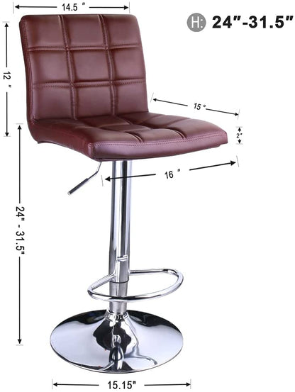 Bar Stool: Set of 2,Counter Height Swivel Stool by Leopard