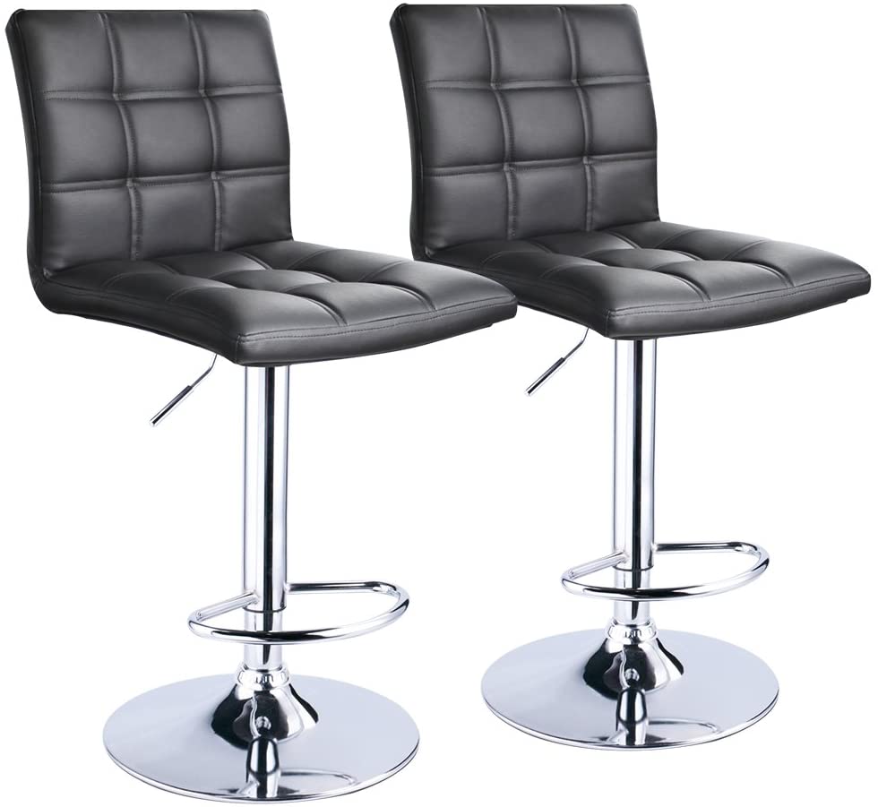 Bar Stool: Set of 2,Counter Height Swivel Stool by Leopard