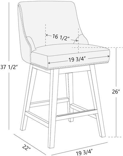 Bar Stool: Fabric Bar Stool