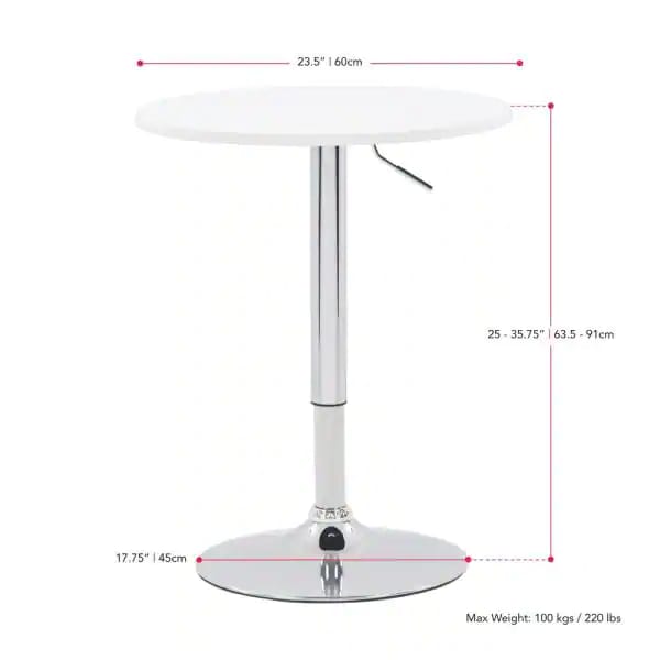 Bar Table: Adjustable Height Bar Table