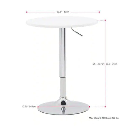 Bar Table: Adjustable Height Bar Table