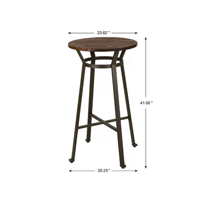 Bar Table: Bar Height 23.62'' Iron Pub Table