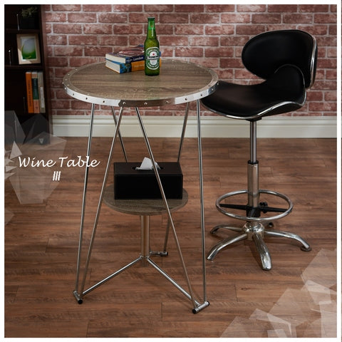 Bar Table: Bar Height 24'' Trestle Pub Table