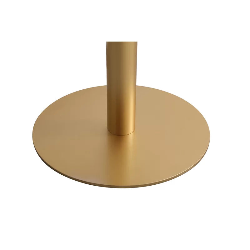 Bar Table: Counter Height 23.5'' Stone Iron Pedestal Pub Table