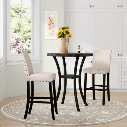 Bar Table Set: 2 Seater Bar Height Pub Set