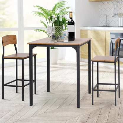 Bar Table Set: 2 Seater Counter Height Pub Set