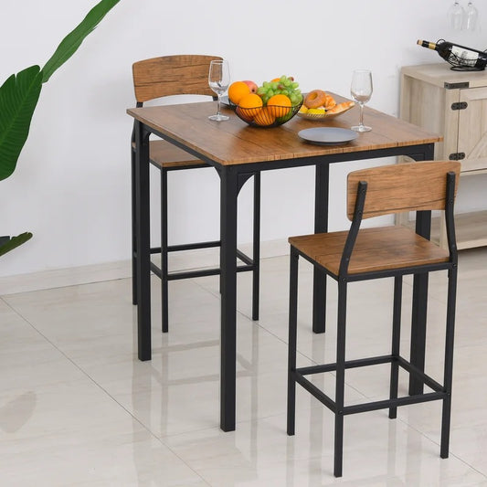 Bar Table Set: 2 Seater Counter Height Pub Set