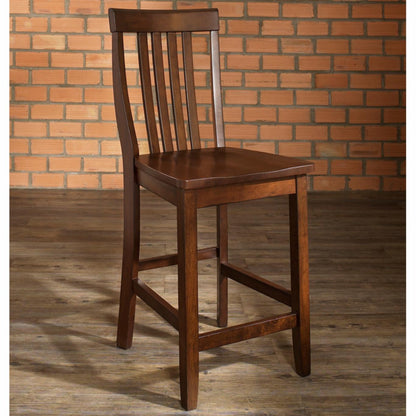 Bar Table Set: 3-Piece Pub Dining Set with Tapered Leg