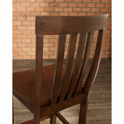 Bar Table Set: 3-Piece Pub Dining Set with Tapered Leg