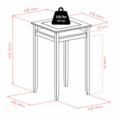 Bar Table Set: 3 Piece Pub Set
