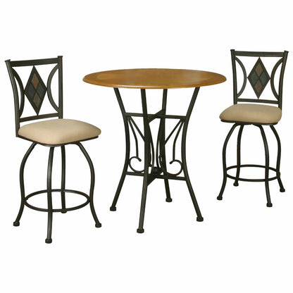 Bar Table Set: 3 Piece Pub Table Set