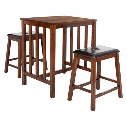 Bar Table Set: 3 Piece Pub Table Set