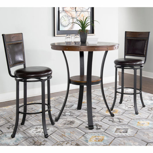 Bar Table Set: 3 Piece Pub Table Set