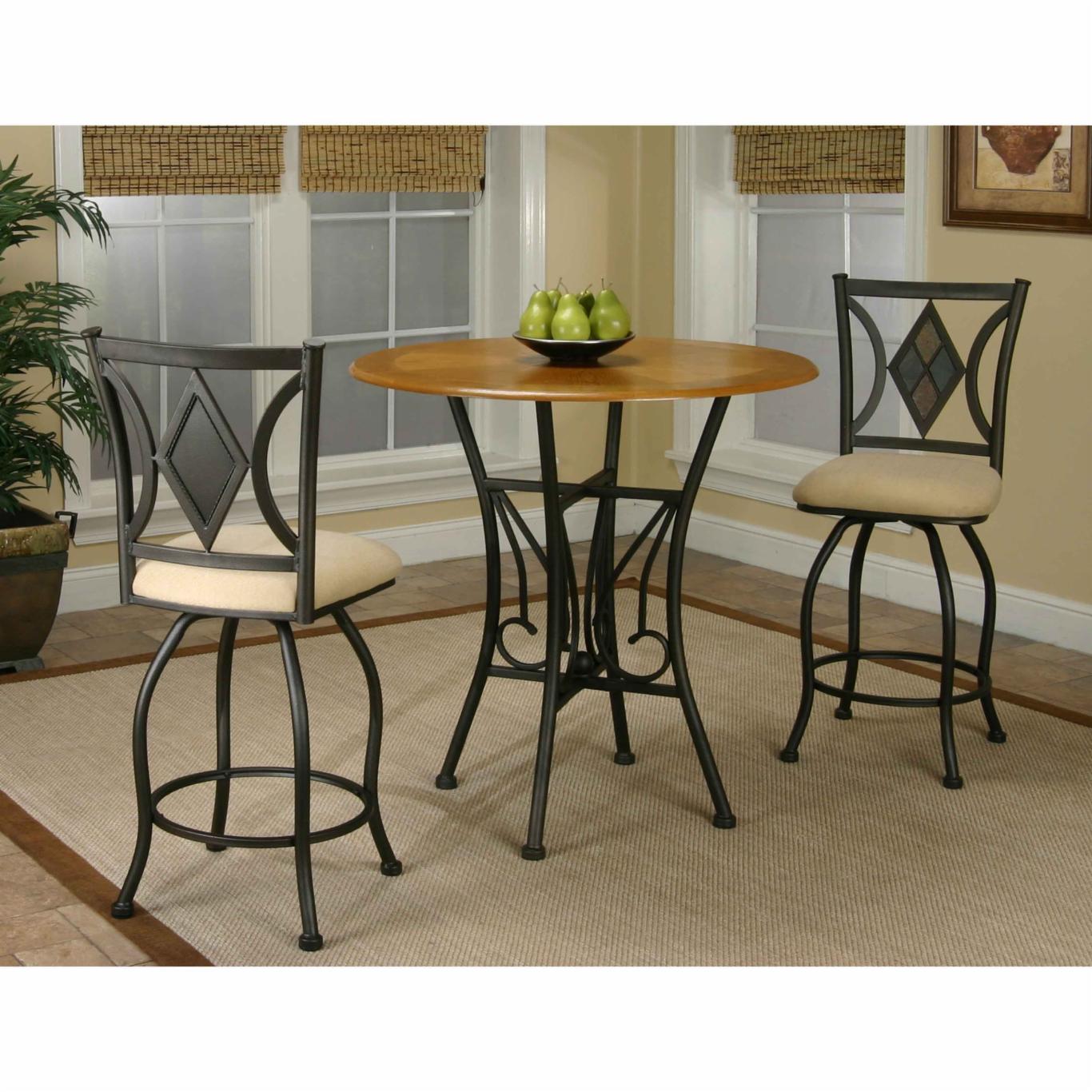 Bar Table Set: 3 Piece Pub Table Set