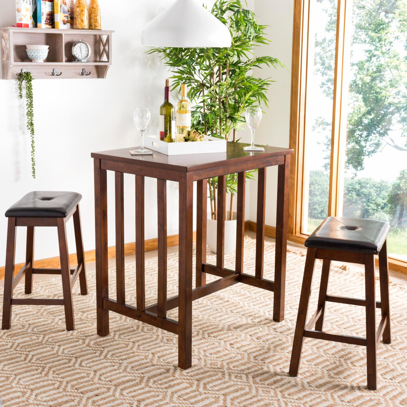 Bar Table Set: 3 Piece Pub Table Set