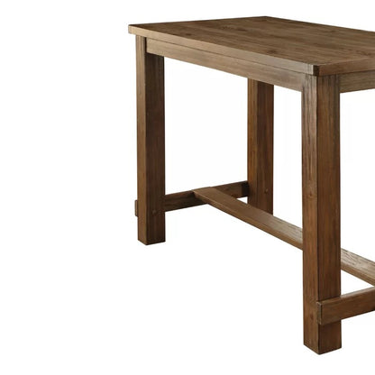 Bar Table Set: 4 Person Rustic Bar Set