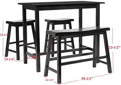 Bar Table Set: 4 Piece Pub Table Set