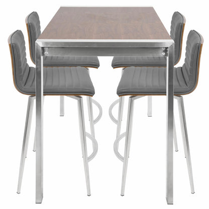 Bar Table Set: 5 Piece Counter Pub Table Set