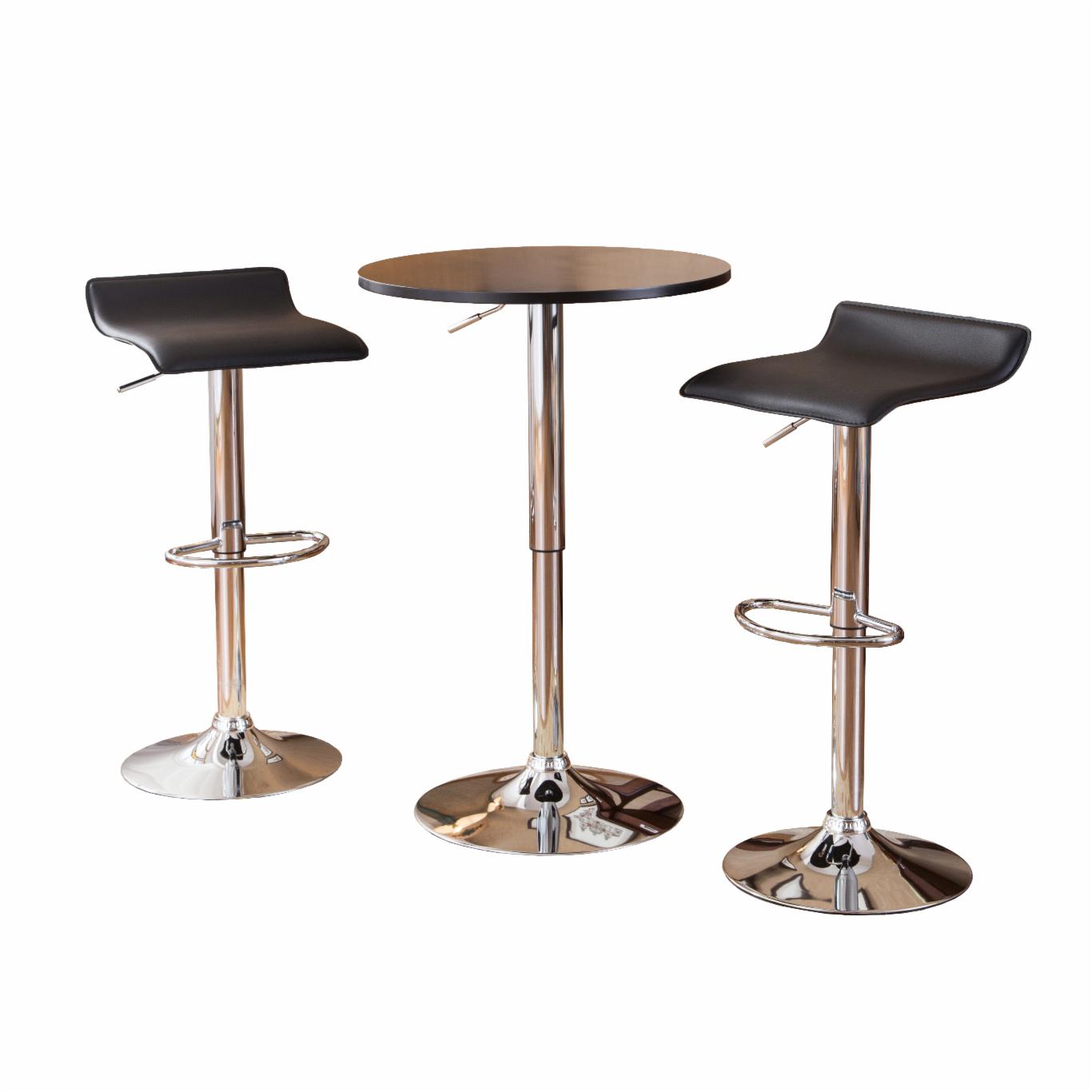 Bar Table Set: Adjustable Height Pub Table Set