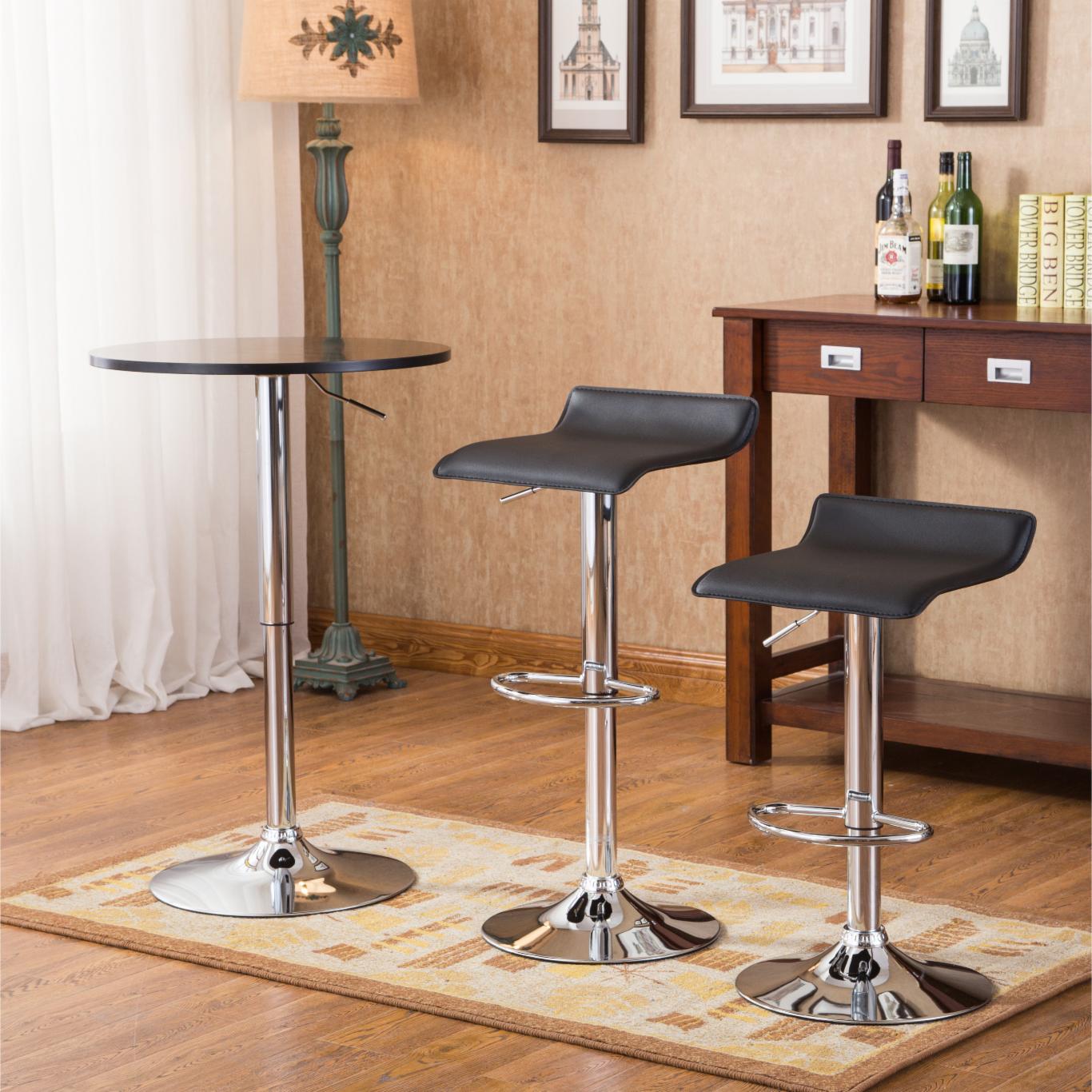 Bar Table Set: Adjustable Height Pub Table Set