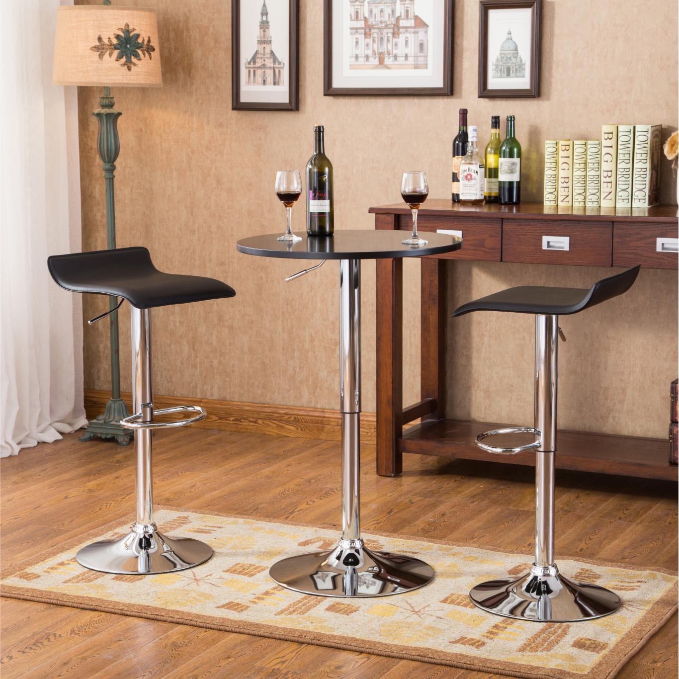 Bar Table Set: Adjustable Height Pub Table Set