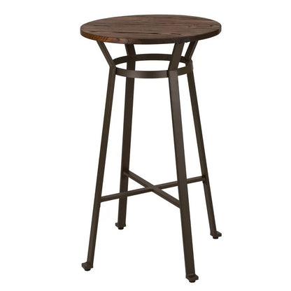 Bar Table Set: Bar Height 23.62'' Iron Pub Set