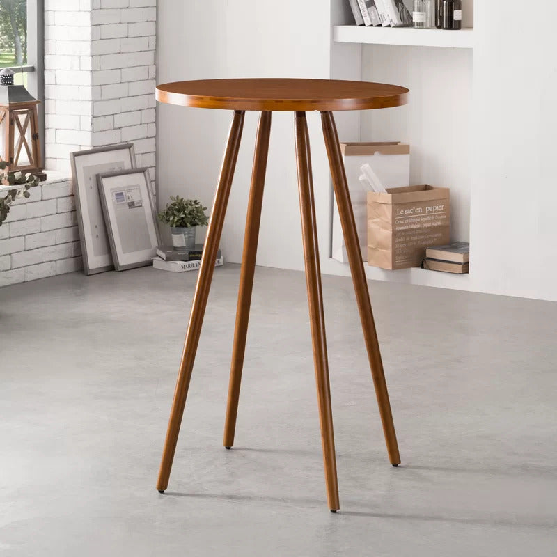 Bar Table Set: Bar Height Table with Two Chairs Pub Set