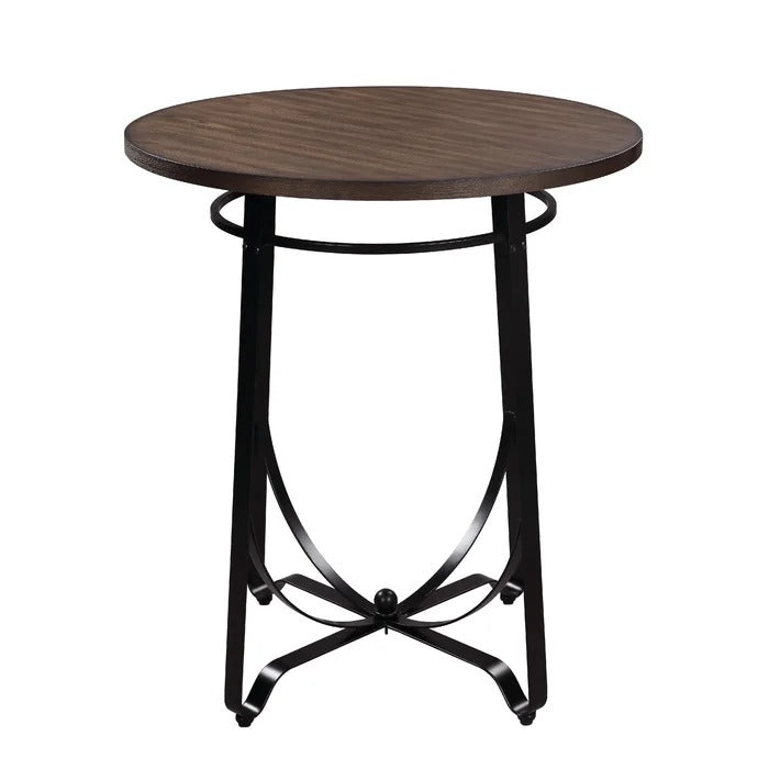 Bar Table Set: Brown 2 Person Bar Table Set
