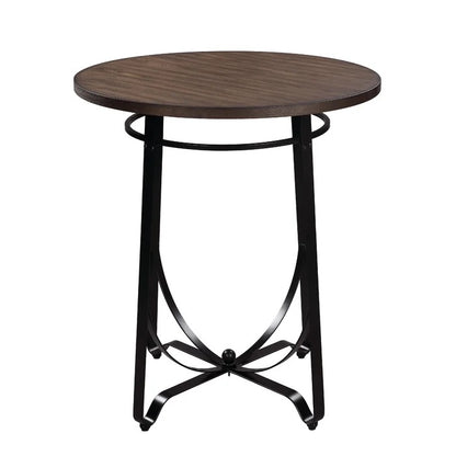 Bar Table Set: Brown 2 Person Bar Table Set