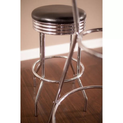 Bar Table Set: Metal Round Bar Table Set