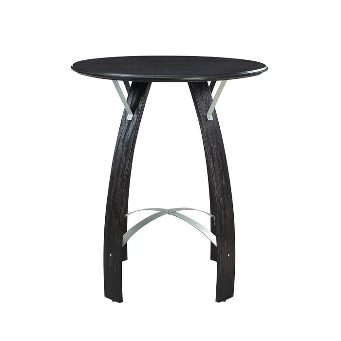 Bar Table Set: Modern Round 3 Piece Bar Table Set