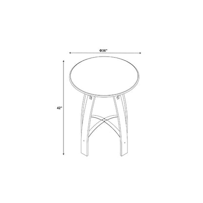 Bar Table Set: Modern Round 3 Piece Bar Table Set