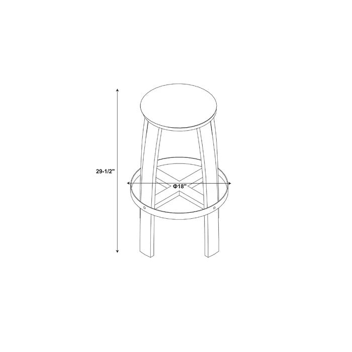 Bar Table Set: Modern Round 3 Piece Bar Table Set