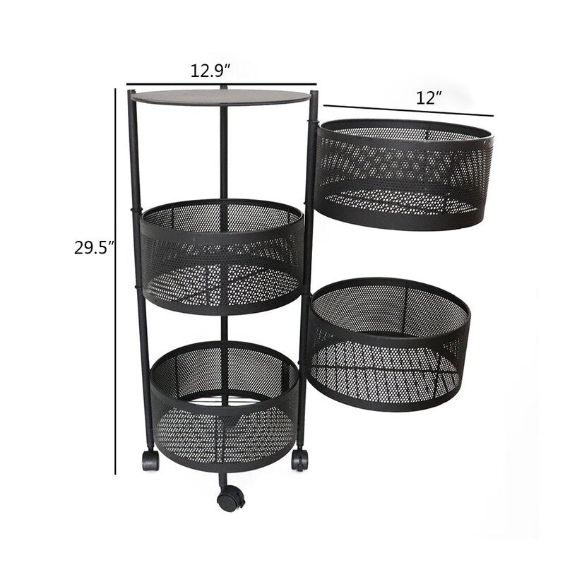 Bar Trolley : 4 Shelves Bar Trolley