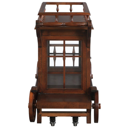 Bar Trolley : Cherry Rectangular Bar Trolley