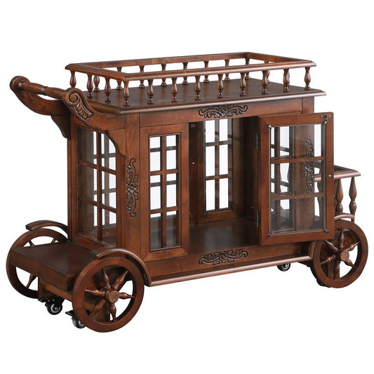 Bar Trolley : Cherry Rectangular Bar Trolley