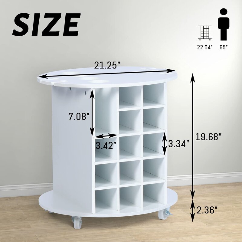Bar Trolley: Circular Bar Trolley