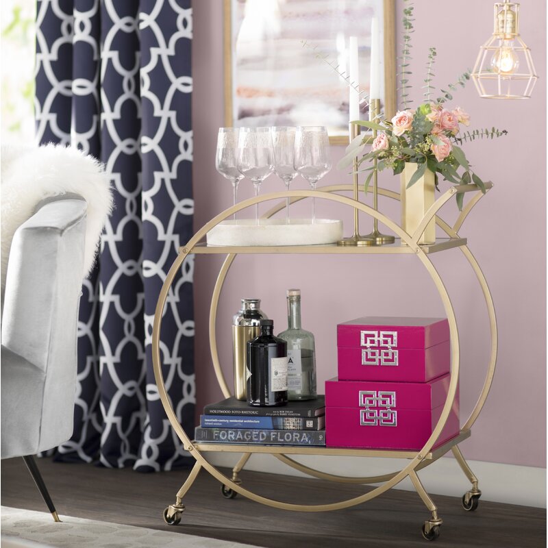 Bar Trolley : Eric Round Silver Bar Trolley