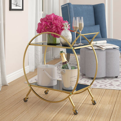 Bar Trolley : Eric Round Silver Bar Trolley